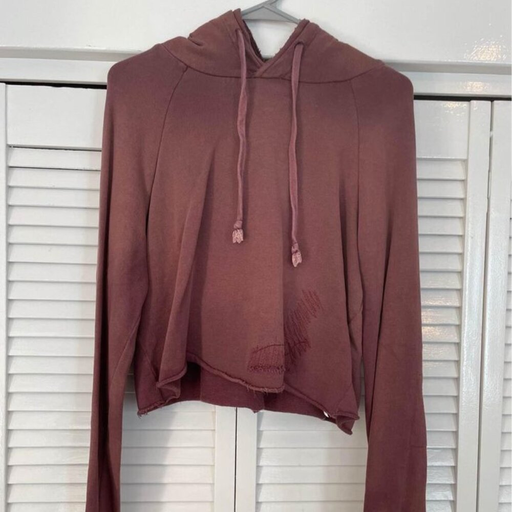 Free People One Cropped Hoodie